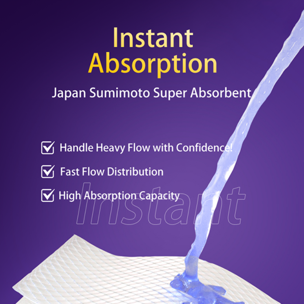 Fluffy Ultra Care Sanitary Pads Night – product details 1
