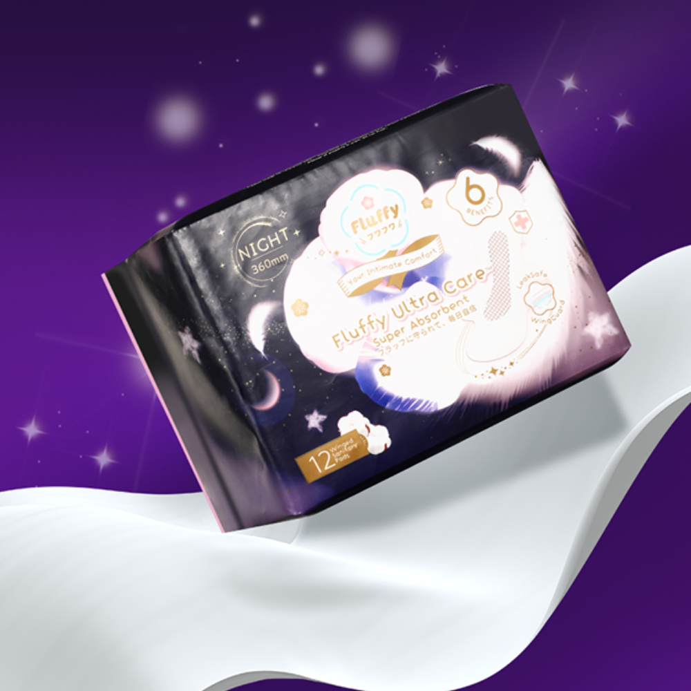 Fluffy Ultra Care Sanitary Pads Night – product details 7