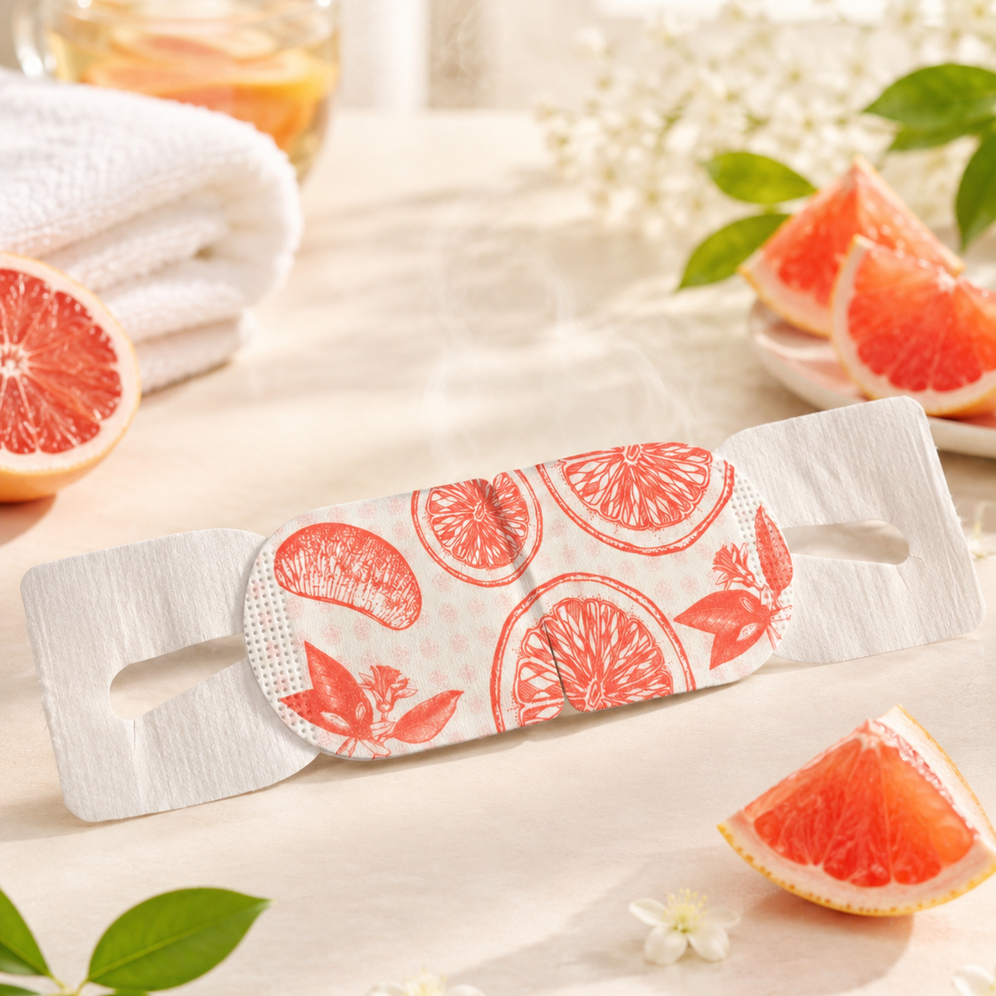 Fluffy Calm Steam Eye Mask Grapefruit – product details 1