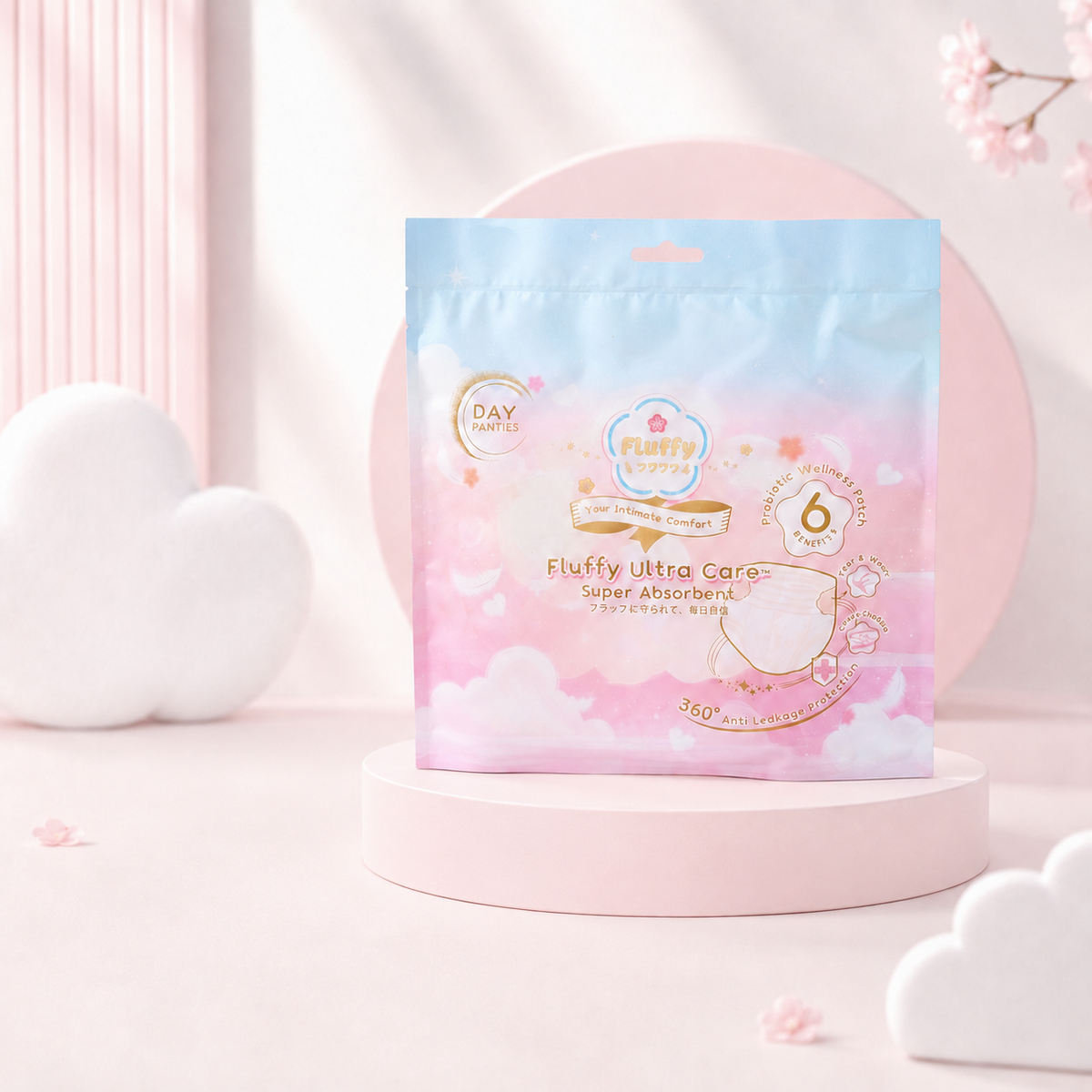 Fluffy Ultra Care Probiotic Day Panties